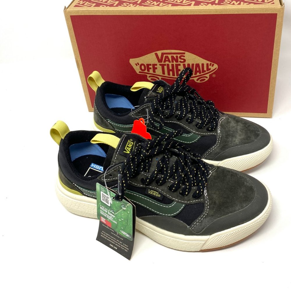 Vans Ultrarange Exo Women's Sizes 8.5 9.5 Black Olive Canvas Skate VN0A4UUP2WK - Picture 6 of 11